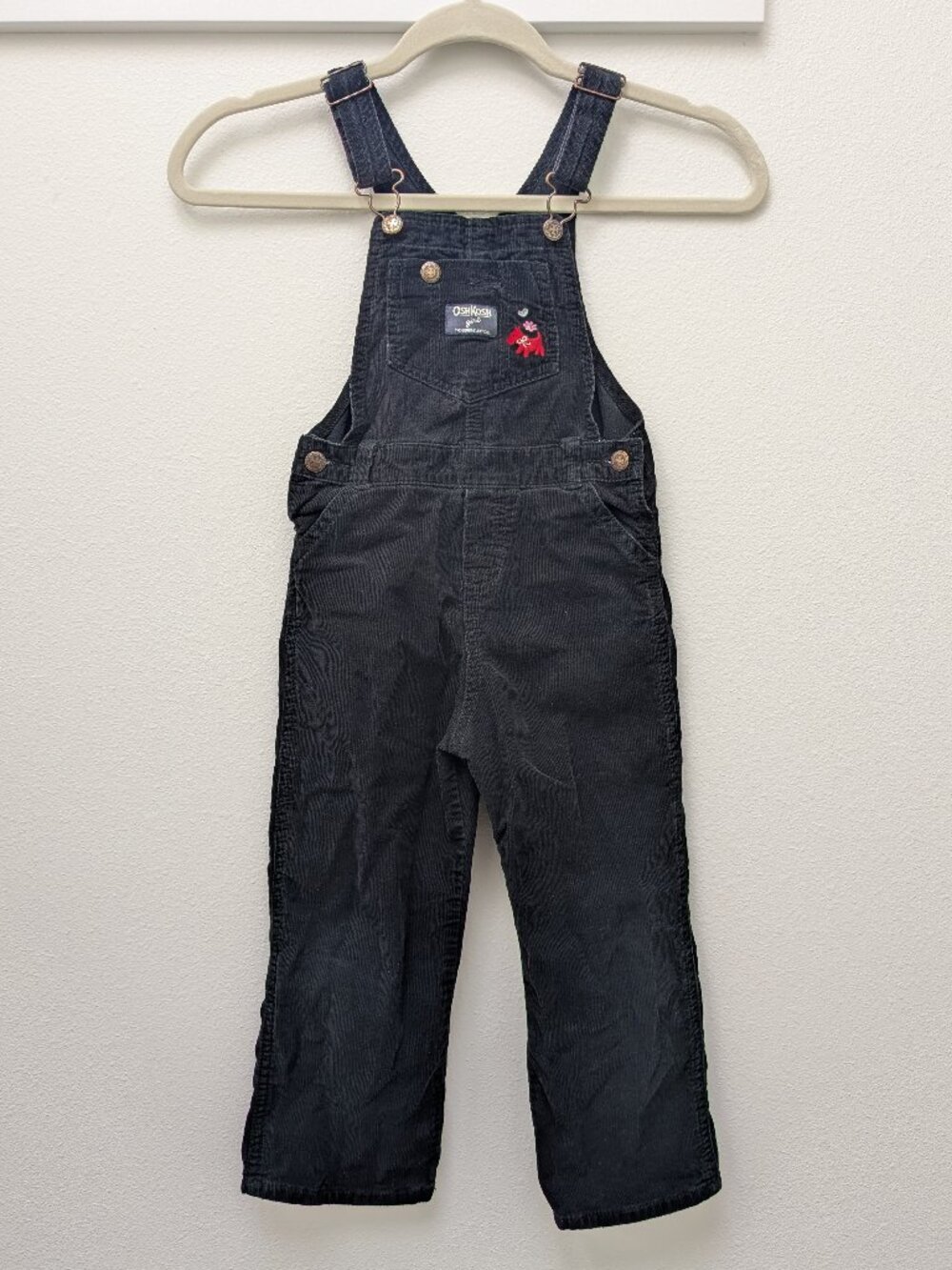 OshKosh Navy Corduroy Overalls Girl 5